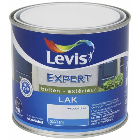 LEVIS EXPERT LAK BUITEN SATIN WIT 500ML