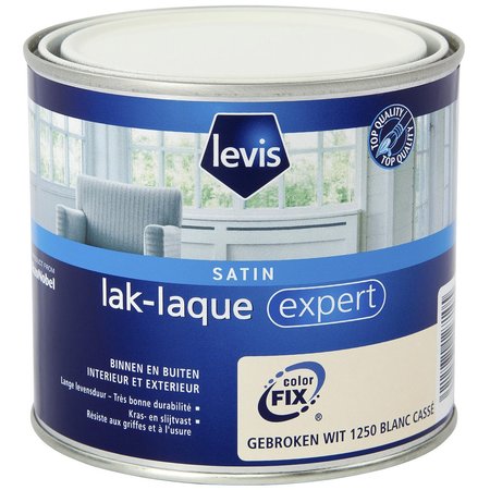 LEVIS EXPERT LAK BUITEN SATIN GEBROKEN WIT 500ML