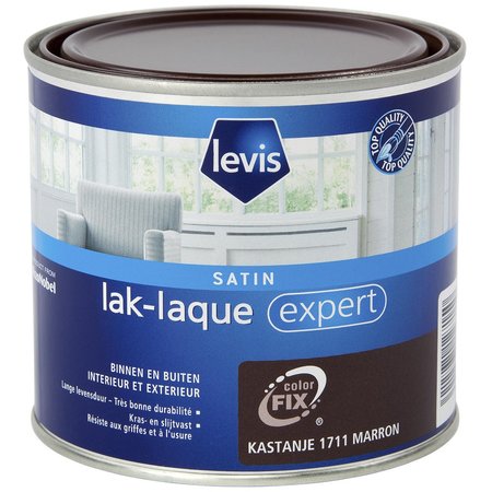 LEVIS EXPERT LAK BUITEN SATIN KASTANJE 500ML