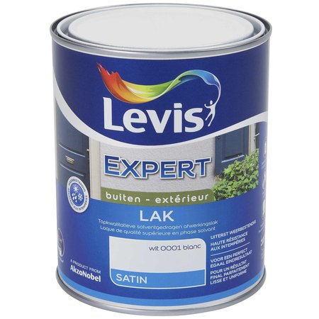 LEVIS EXPERT LAK BUITEN SATIN WIT 1L