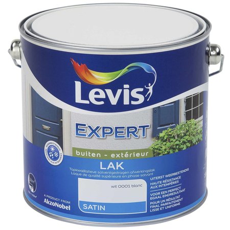 LEVIS EXPERT LAK BUITEN SATIN WIT 2.5L