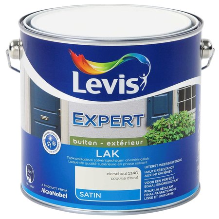 LEVIS EXPERT LAK BUITEN SATIN EIERSCHAAL 2.5L