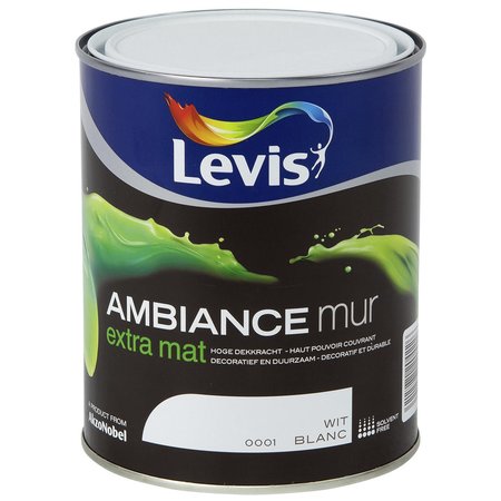 AMBIANCE MUUR EXTRA MAT 0001 WIT 1L
