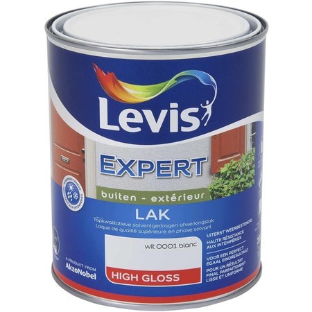 LEVIS EXPERT LAK HIGH GLOSS 0001 WIT 1L
