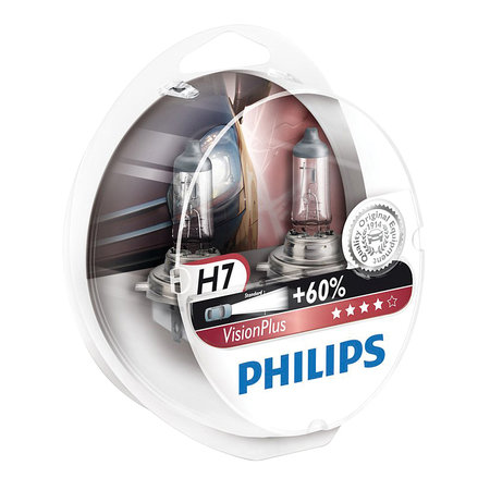 PACK VISION PLUS 2 X H7 PHILIPS NEW