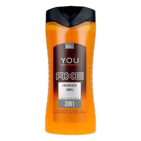 AXE DOUCHE 400ML 3IN1 ALL OVER BODY YOU ENERGISED