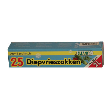 DIEPVRIESZAK CLEANY 19X30CM/2L S/25