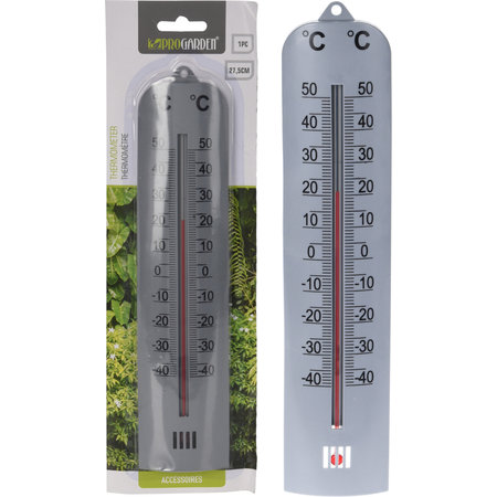 THERMOMETER 275MM ZILVER