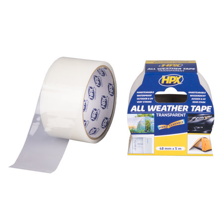 PLAKBAND ALL WEATHER TRANSPARANT 5M 48MM HPX
