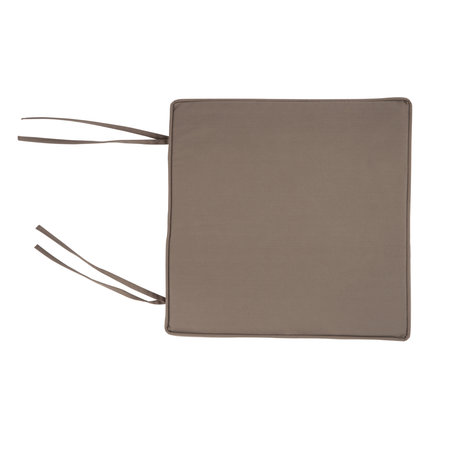 J-LINE STOELKUSSEN OUTDOOR POLY 38X38CM TAUPE