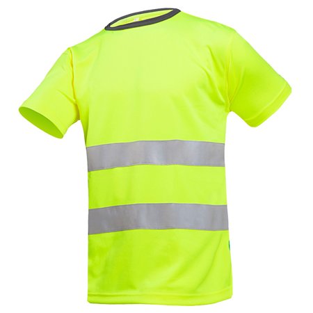 T-SHIRT CARTURA BASIC 3867 A2MBE FLUO GEEL