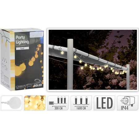 PARTYLIGHTS / FEESTVERLICHTING TENT BUI 80LED WW